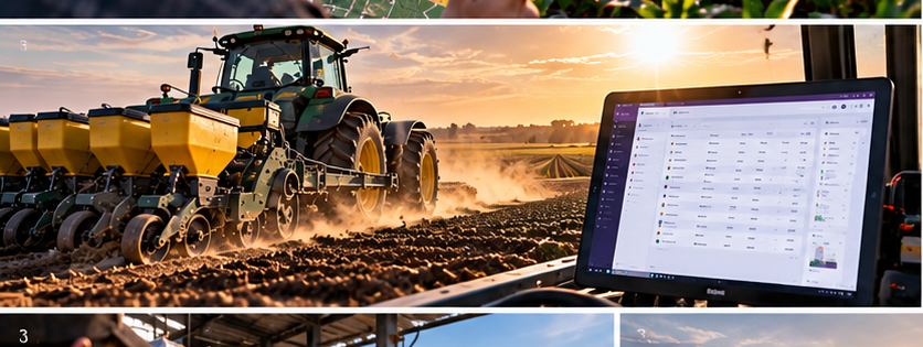 Siembra y gestión productiva agrícola registradas en Odoo